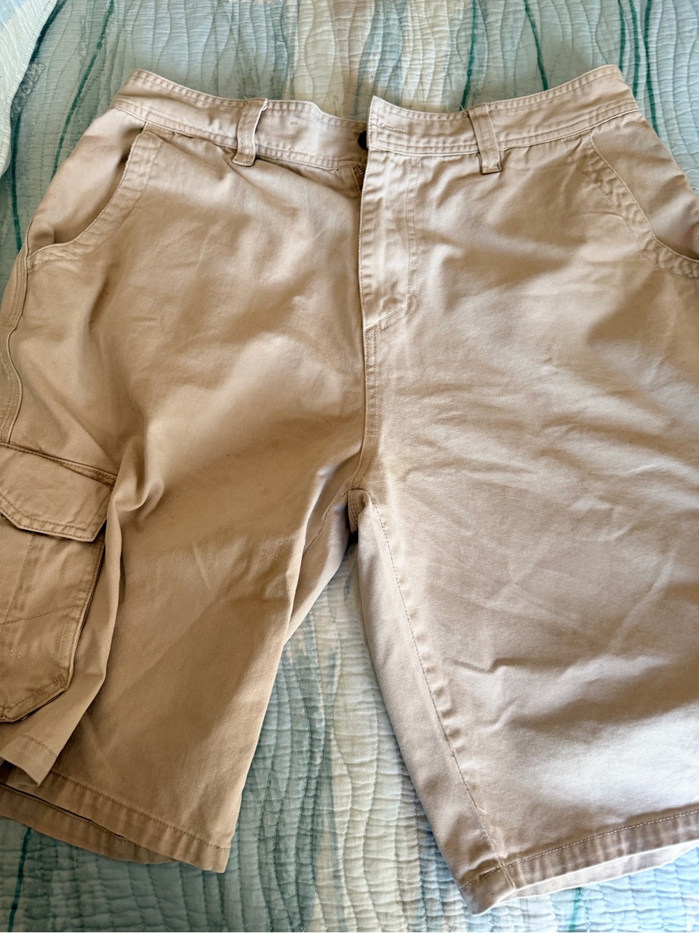Hurley Men's Khaki Cargo Shorts - Light Beige